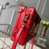 Louis Vuitton Bag Red Petite Malle M40273 18x12x4cm 